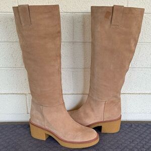Stuart Weitzman Women's Sand
Montana Slouch Suede Boots Size 9